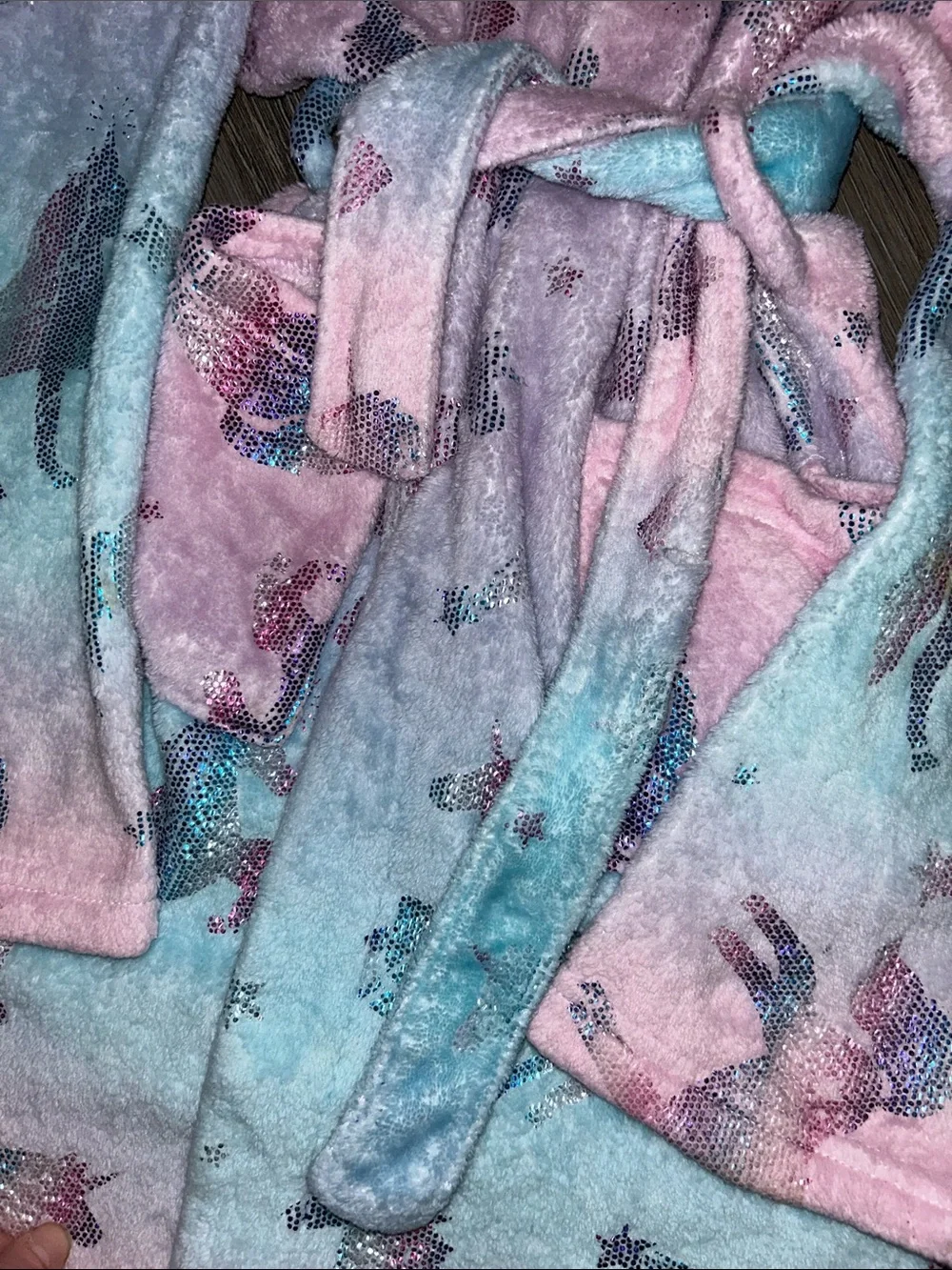 Girls’ L(10/12) Unicorn Robe & Bag